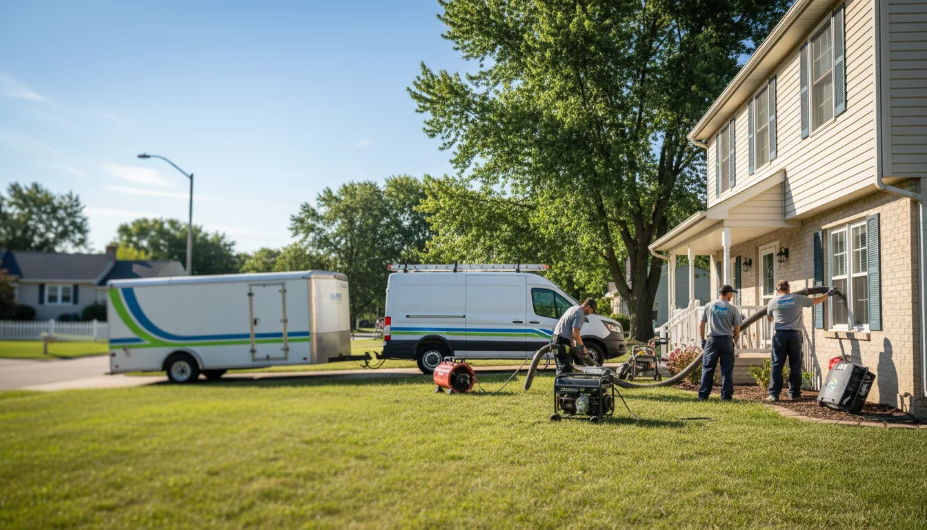 Flooded Basement Restoration And Cleanup With Repair in Grass Lake, MI near me